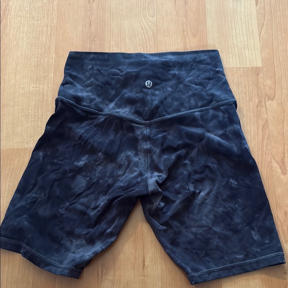 Lululemon Athletica Black Bike Shorts High Waist Moisture-Wicking